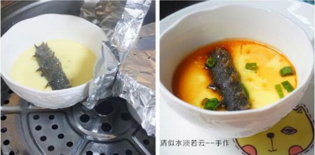 海参鸡蛋羹的做法