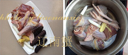 土鸡海参汤的做法
