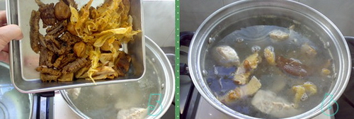 海参花胶肉骨汤的做法